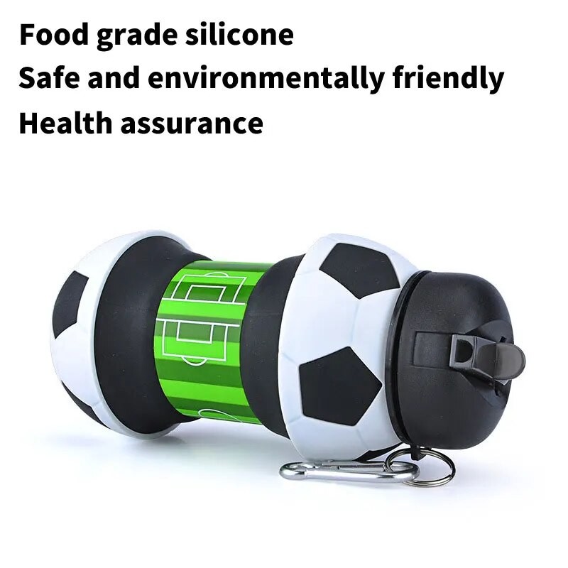 550ml Outdoor Sports Water Bottle Household Silicone Foldable Cup Portable Fall Proof and Leak Proof Drinkware| |   - AliExpress