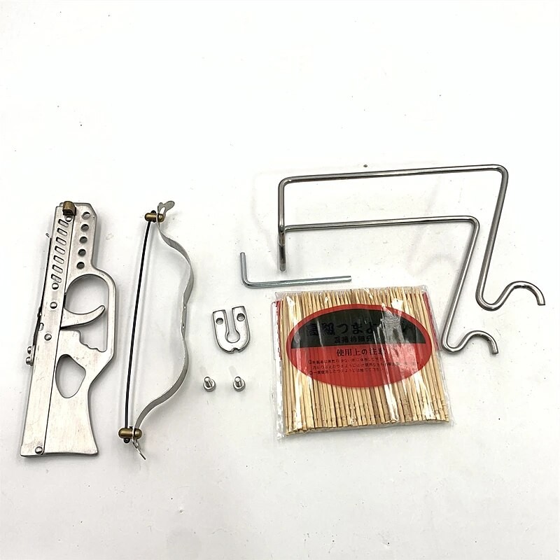 Toy Gift Boy Children Outdoor Fun Sports Stainless Steel Rubber Band Launcher Pistol Outdoor Shooting Slingshot - Toy Sports - AliExpress