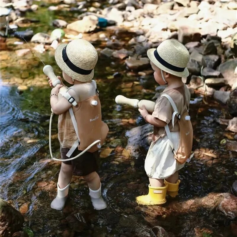 Summer Backpack Water Gun Soft Bag Spray Pool Games Family Fun Squirt Outdoor Beach Yard Children Toys For Kids Boys Girls Gifts - Water Guns, Blasters & Soakers - AliExpress