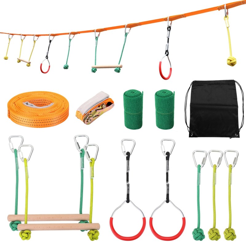 Children Climbing  Rope Exercise Line Obstacle Training Equipment Kids Fun Slack Line Outdoor Children's Sports Equipment|Playground|   - AliExpress