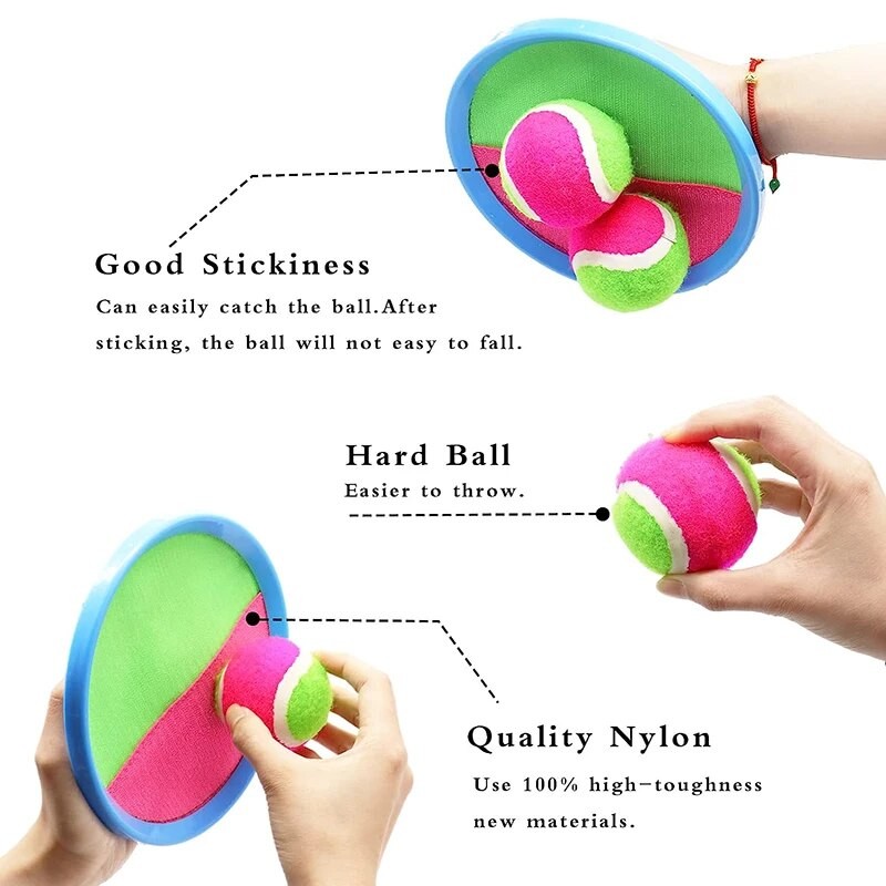 Toss Catch Ball Toys Set Outdoor Toy Game Beach Backyard Lawn Sport Activity Fun Outside Indoor Toy Gifts for Kids Girls Boys| |   - AliExpress