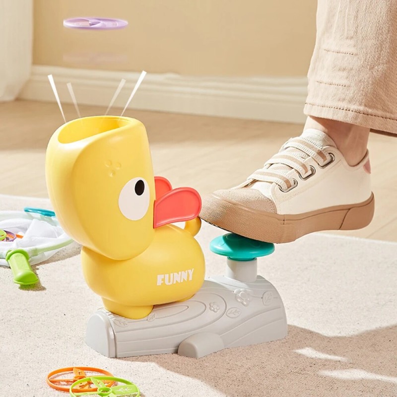 Kids Flying Disc Air Rocket Launcher Outdoor Fun Game Sensory Toys Foot Step Catapult Flying Saucer Catching Training Sports Toy| |   - AliExpress