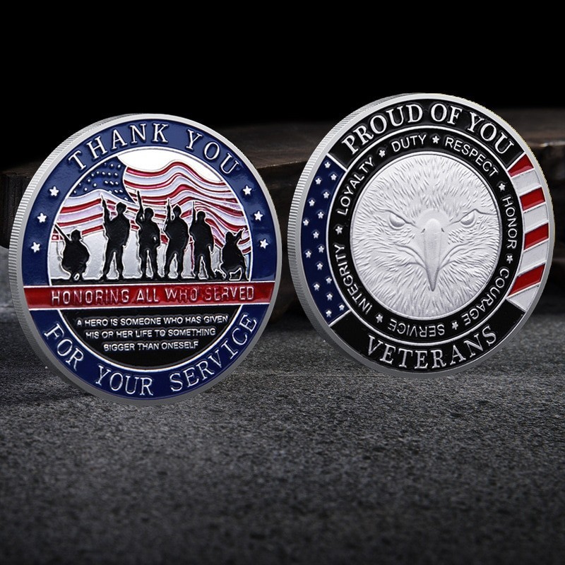 Military Decoration | Commemorative Coins | Thank Service Coin | Coins Collectibles - Us - Aliexpress