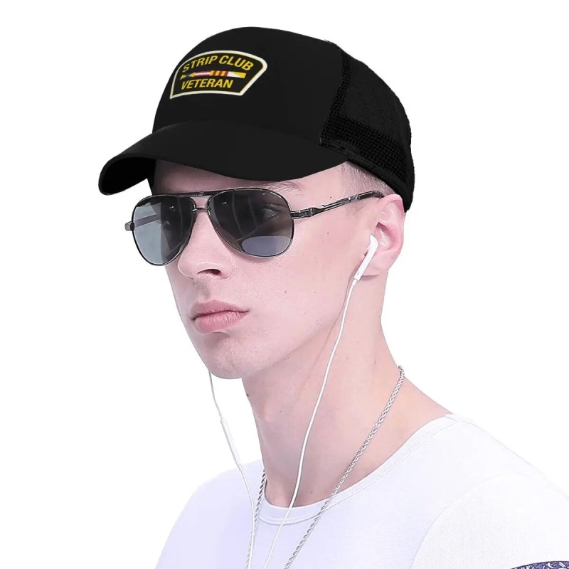 Summer Unisex Baseball Cap Male Female Breathable Mesh Snapback Hat Strip Club Veteran Casual Sport Hat| |   - AliExpress