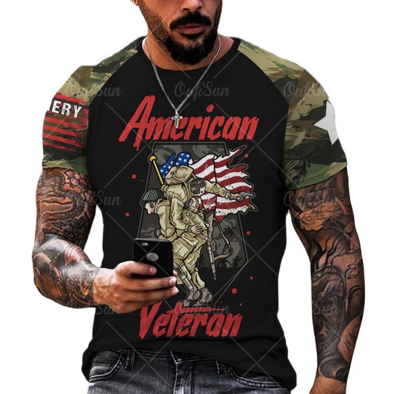 Army Veterans Shirt Men | Polyester Clothing Tops | Us Army Men's Shirt - 3d Men's - Aliexpress