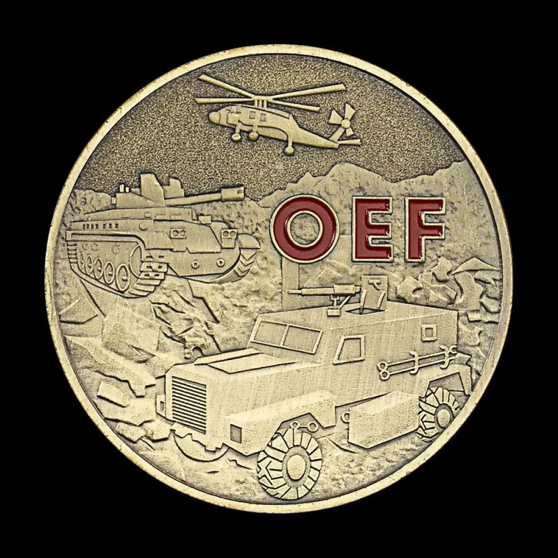 US Afghanistan War Veteran Challenge Coin Bronze Coin Operation Enduring Freedom OEF Collectible Commemorative Coin| |   - AliExpress