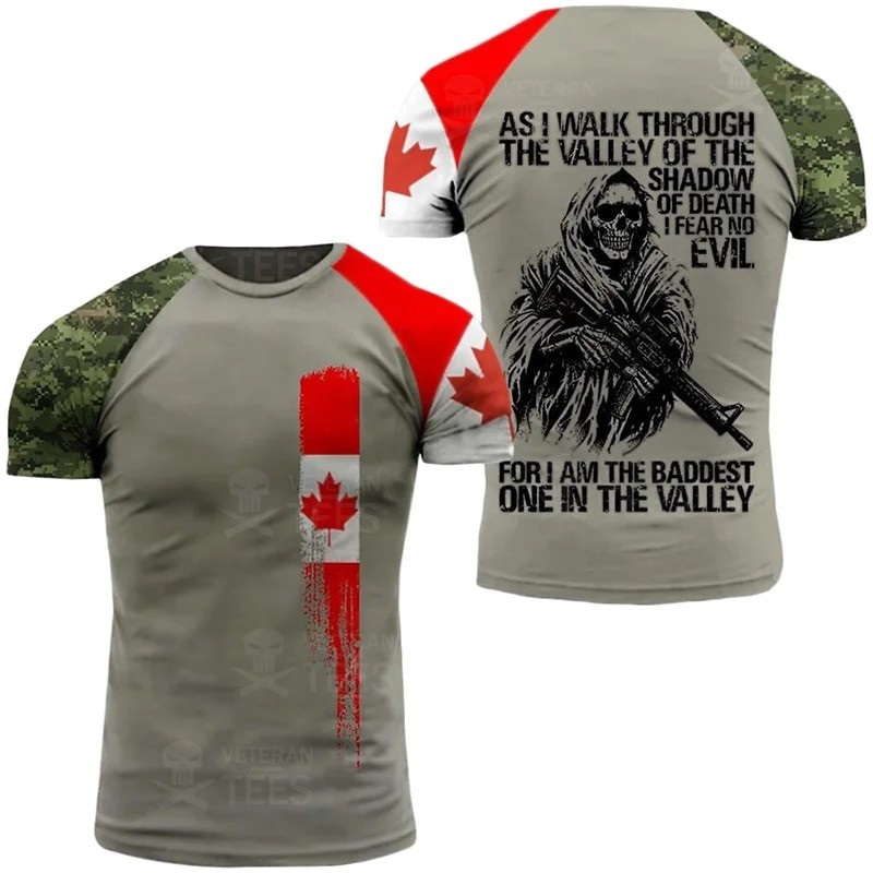 Canada Camouflage T Shirt Men ARMY VETERAN Combat Tops 3D Military Camo Print Canadian Soldiers T shirt Beige Field Short Sleeve| |   - AliExpress