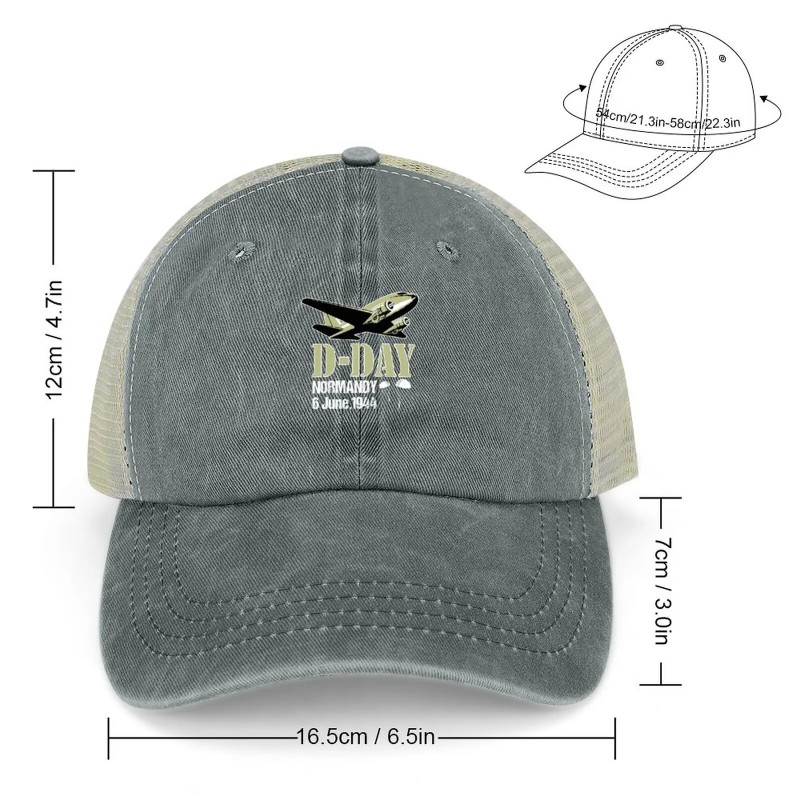 D Day Normandy Landings Invasion C 47 Dakota Skytrain Aircraft Veteran Parachute Anniversary Shirt Cowboy Hat| |   - AliExpress