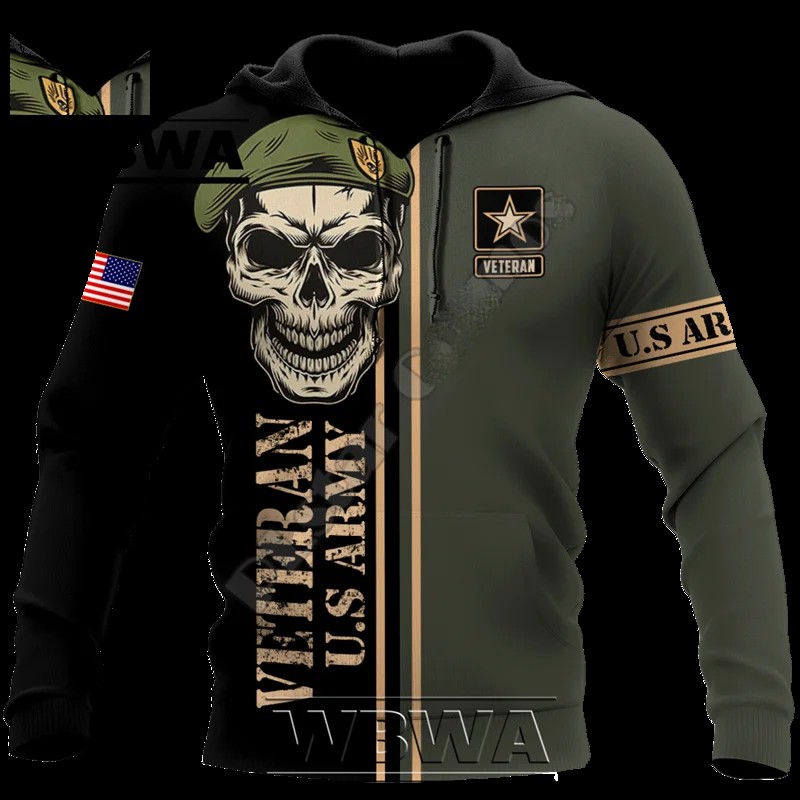 WBWA Veteran Military Army Suit Soldier Camo Autumn Pullover NewFashion Tracksuit 3DPrint Men/Women Casual Hoodies 2023 New| |   - AliExpress