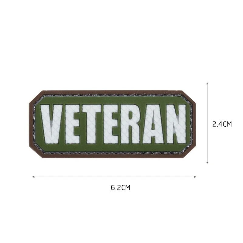 Pvc Meme War Veteran Patch Tactical Emblem Badges Military Embroidery Patches For Jackets Jeans - Patches - AliExpress