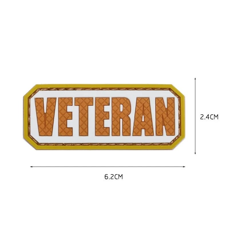 Pvc Meme War Veteran Patch Tactical Emblem Badges Military Embroidery Patches For Jackets Jeans - Patches - AliExpress