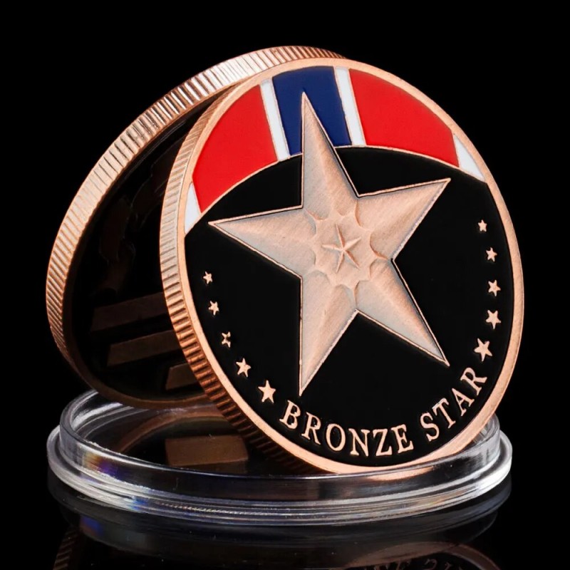 Bronze Star Challenge Coin | Veterans Coin | Non-currency Coins - American Souvenir - Aliexpress