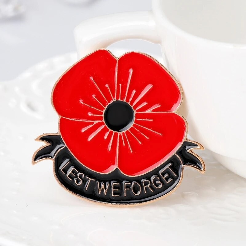 Red Poppy Pins Lapel Brooches Apparel Badges Pins For Women Girls On Veterans Day Memorial Day Remembrance Day Gift - Brooches - AliExpress
