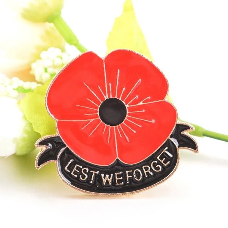 Red Poppy Pins Lapel Brooches Apparel Badges Pins For Women Girls On Veterans Day Memorial Day Remembrance Day Gift - Brooches - AliExpress