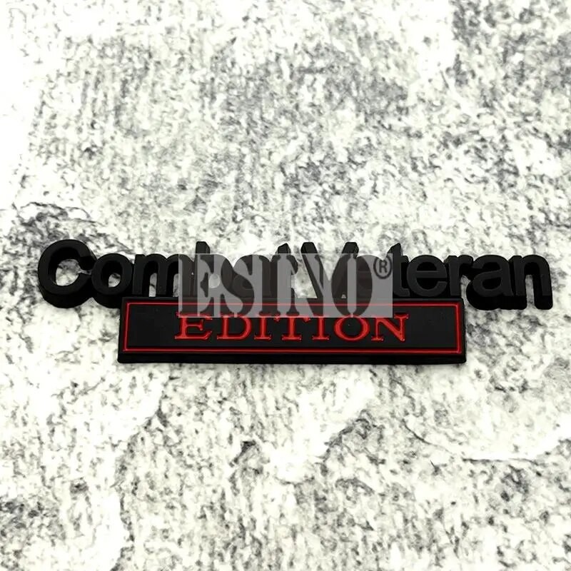 Car Styling 3d Combat Veteran Edition Metal Chrome Zinc Alloy Adhesive Emblem Decorative Badge Funny Decal Auto Accessory - Car Stickers - AliExpress