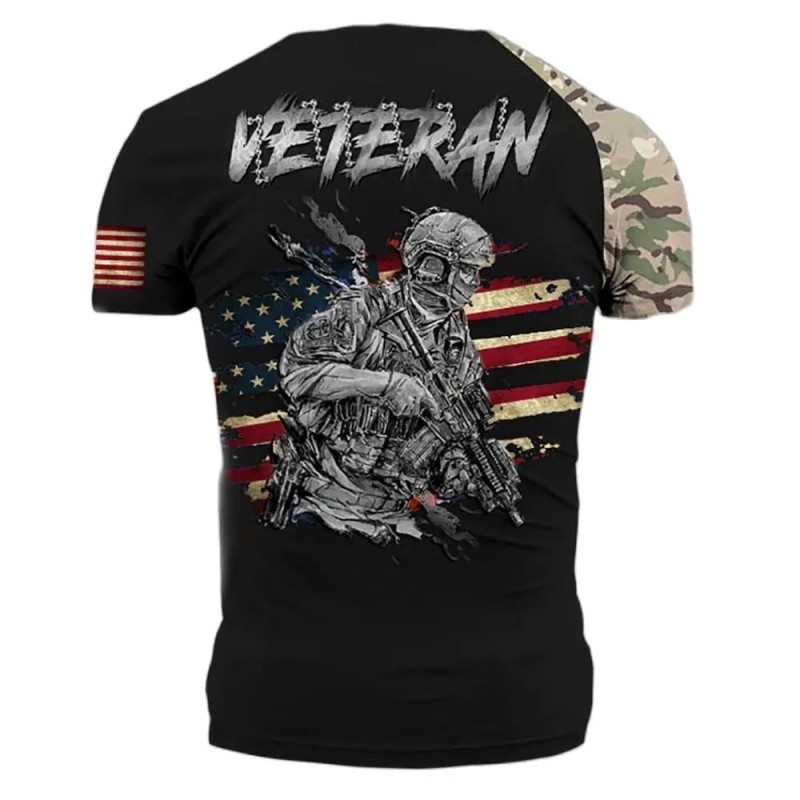 American Camouflage Special Forces T-shirt | American Soldier Casual O-neck Short - T-shirts - Aliexpress