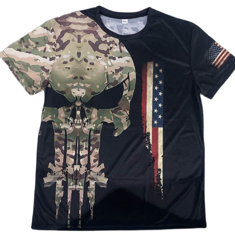 American Camouflage Special Forces T-shirt | American Soldier Casual O-neck Short - T-shirts - Aliexpress
