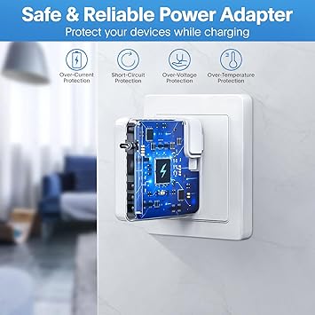 Mac Book Pro Charger - 118W USB C Charger Fast Charger Compatible with MacBook pro/Air, M1 M2 M3 M4 M5, ipad Pro, Samsung Galaxy and More, Include Charge Cable