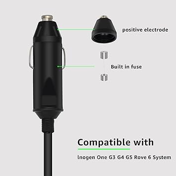 for Inogen One g2 g3 g4 g5 Car Charger, for Inogen Car Charger Power Cord Replace BA-306 BA-301 BA-302 BA-303