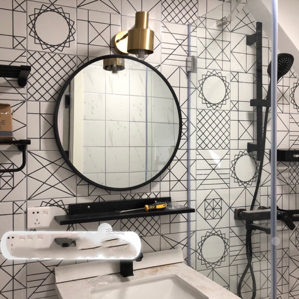 Bathroom wall bathroom mirror wall hanging decorative mirror - Image 9