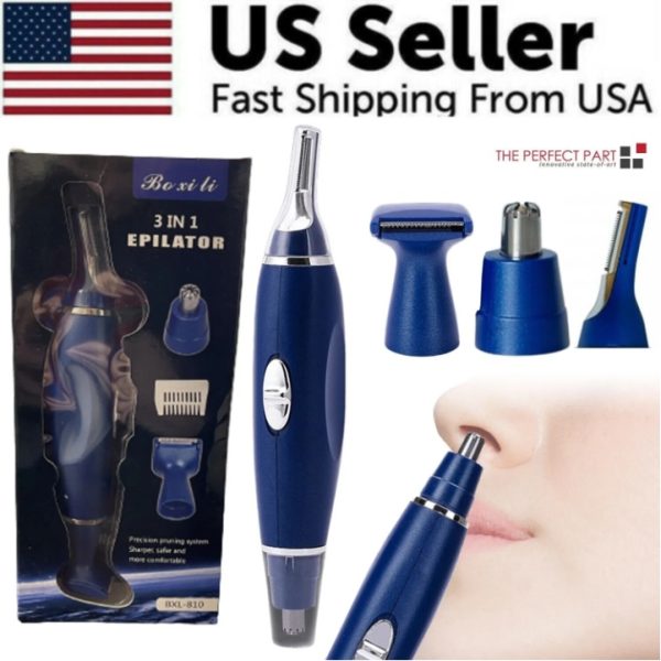 Electric Ear Beard Nose Hair Trimmer Eyebrow Mustache Remover Shaver Clipper New - Image 2