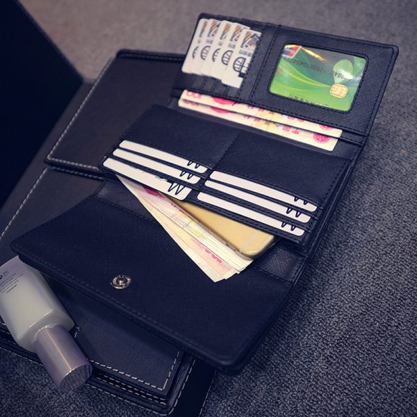 Women's Long Tri-fold Wallet Large-capacity Handbag - Image 5