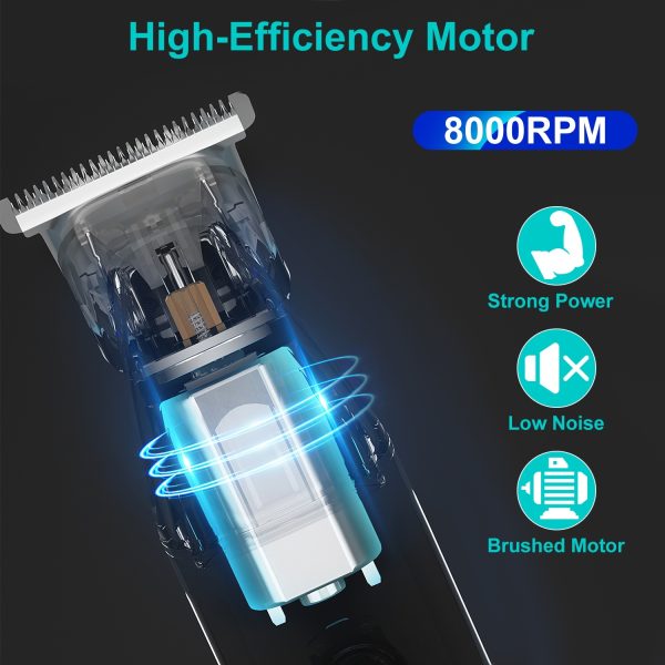 1Set All In One Beard Trimmer For Men With 5 Trimmer Heads IPX5 Waterproof Electric Razor For Face Nose Body Beard Cordless Hair Shaver Clipper Grooming Kit For Men Husband Father - Image 2